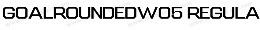 GoalRoundedW05 Regular Regular字体转换